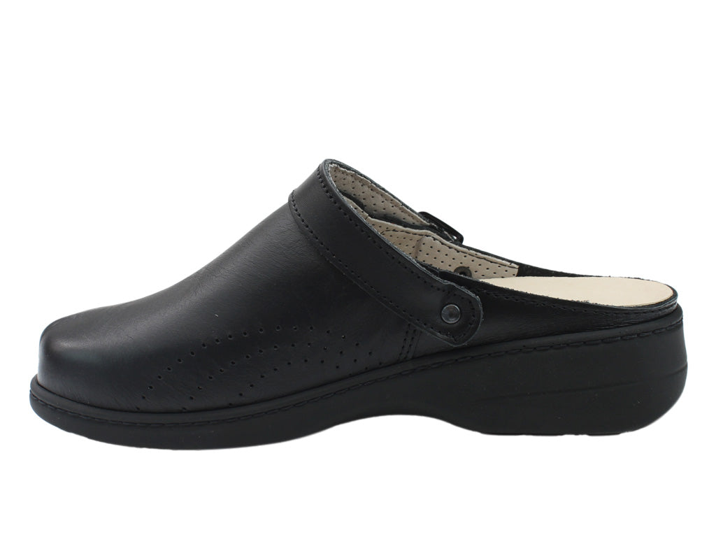 OmaKing Loosu Classic leather clogs Black