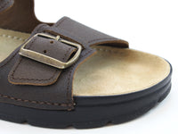 OmaKing Men's Classic leather sandals Märdi Rustic Brown