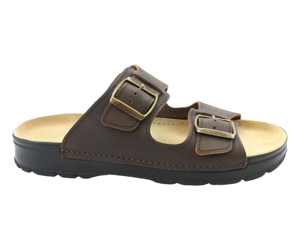 OmaKing Men's Classic leather sandals Märdi Rustic Brown