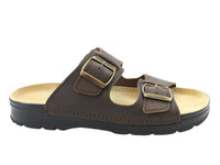 OmaKing Men's Classic leather sandals Märdi Rustic Brown