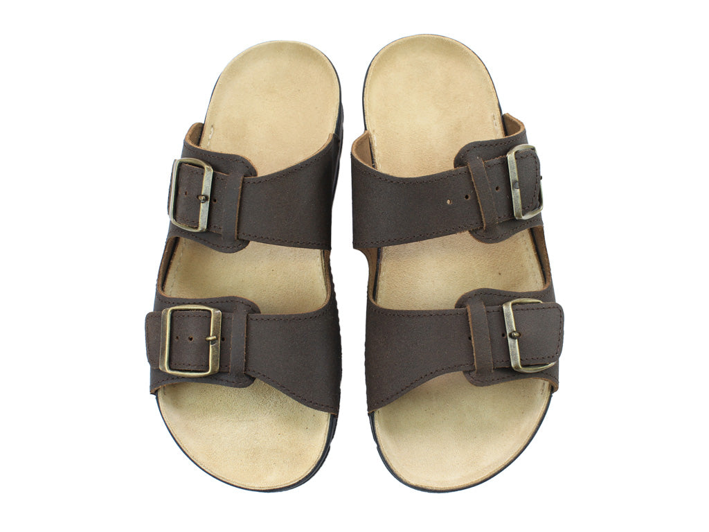 OmaKing Men's Classic leather sandals Märdi Rustic Brown