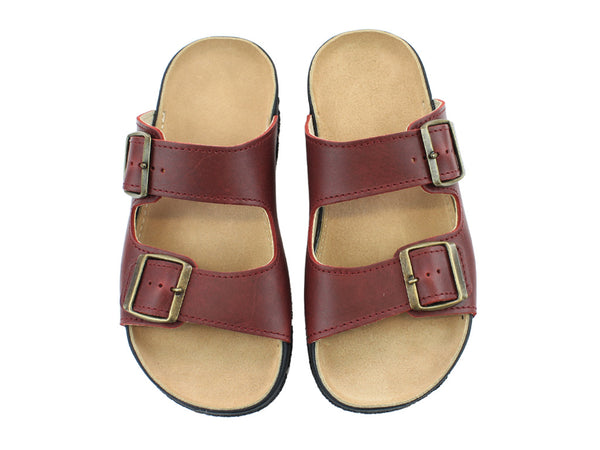 OmaKing Narva Classic leather sandals Bordeaux
