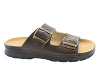 OmaKing Narva Classic leather sandals Dark Brown