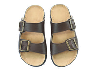 OmaKing Narva Classic leather sandals Dark Brown