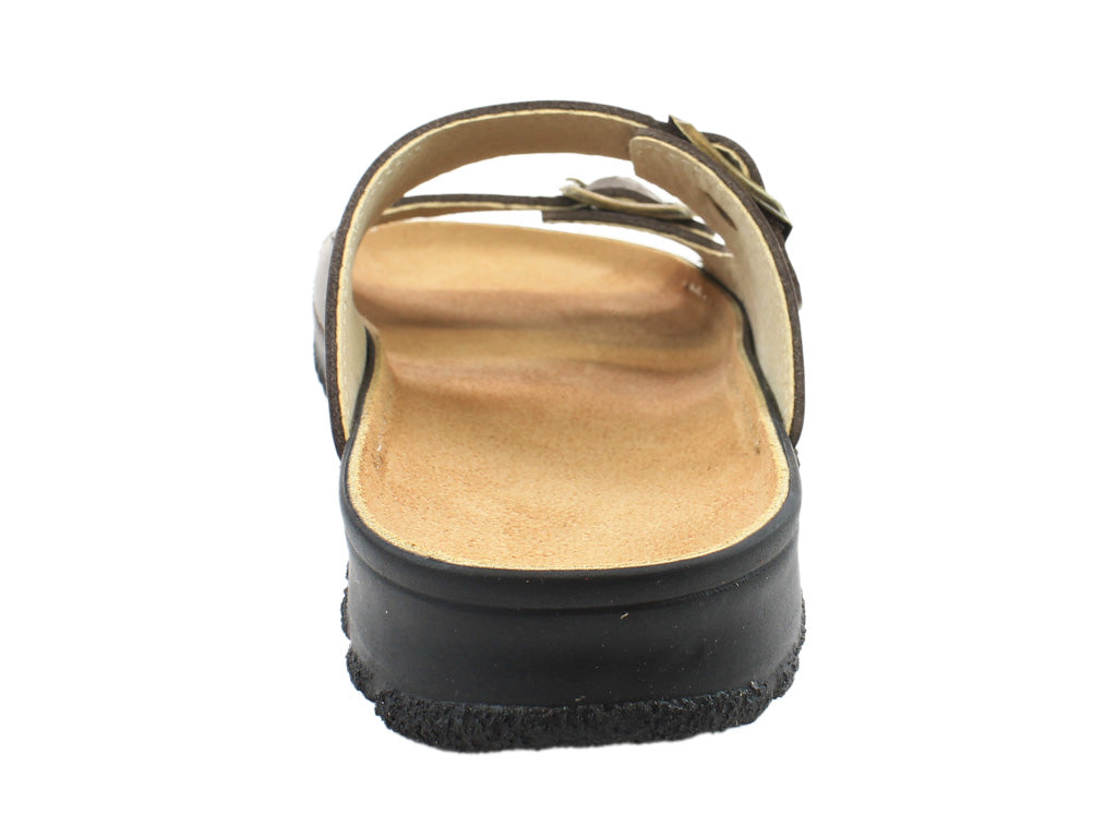 OmaKing Narva Classic leather sandals Dark Brown