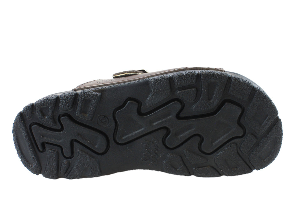 OmaKing Narva Classic leather sandals Dark Brown