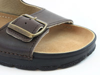 OmaKing Narva Classic leather sandals Dark Brown