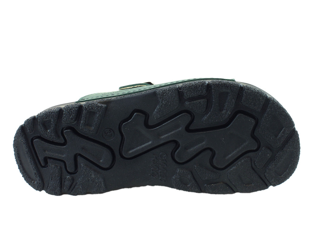 OmaKing Narva Classic leather sandals Green