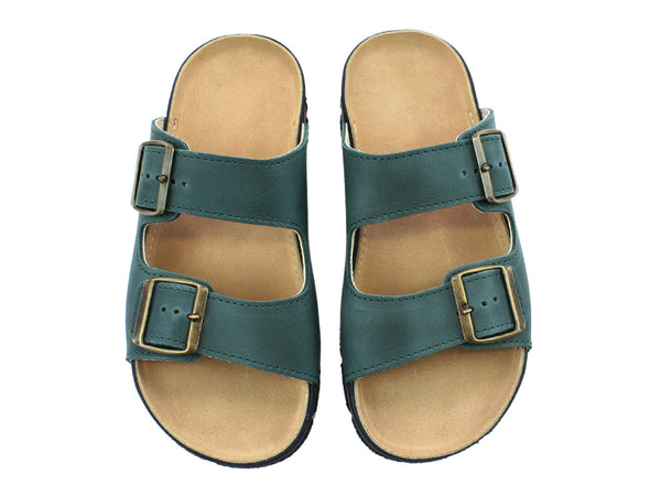 OmaKing Narva Classic leather sandals Green