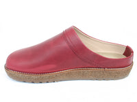 Haflinger Leather Clogs Travel Red (Second Quality)