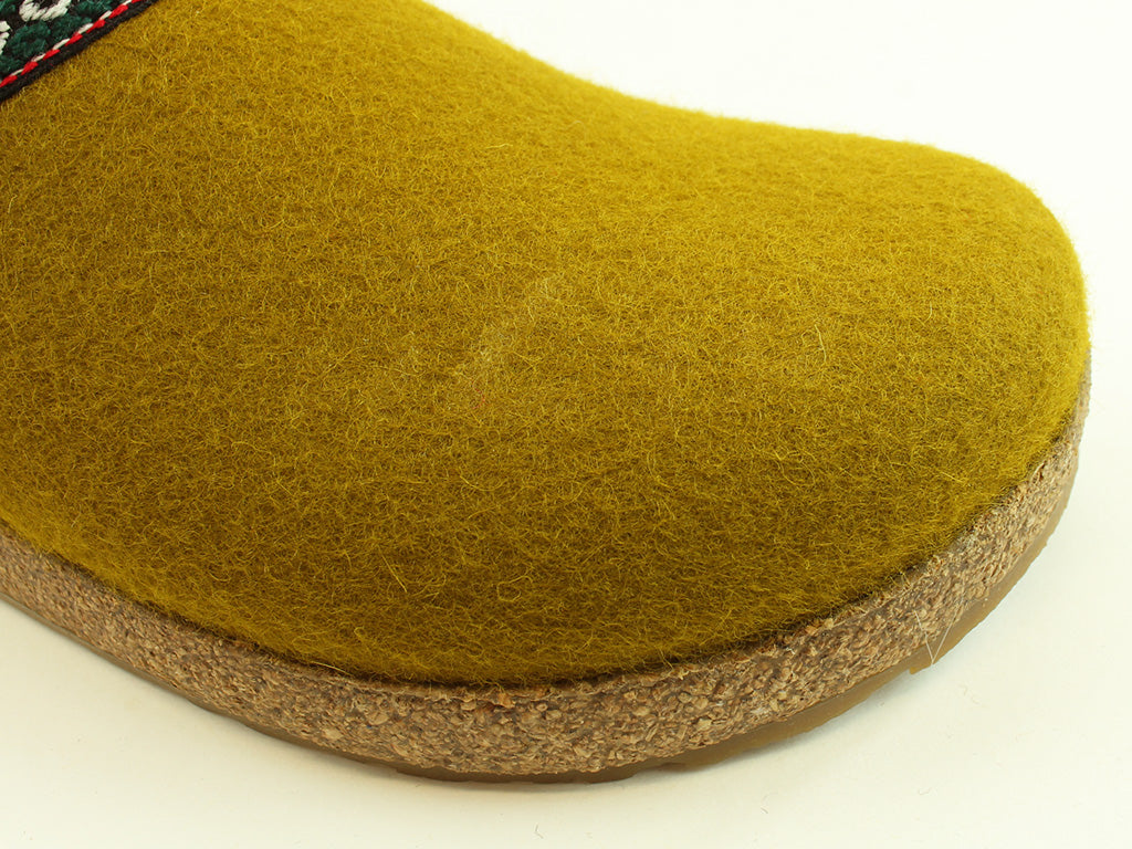 (Second Quality) Haflinger Clogs Felt Grizzly Franzl Masala