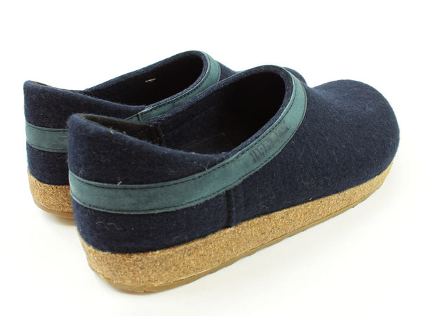 (Second Quality) Haflinger Clogs Grizzly Buffalo Navy