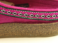 (Second Quality) Haflinger Clogs Grizzly Franzl Kardinal Pink