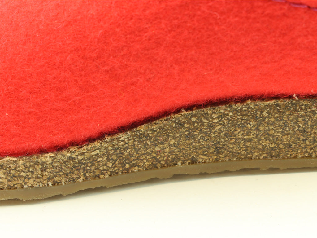 (Second Quality) Haflinger Clogs Grizzly Kanon Coral