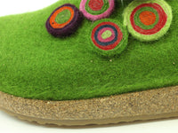 (Second Quality) Haflinger Clogs Grizzly Kanon Green