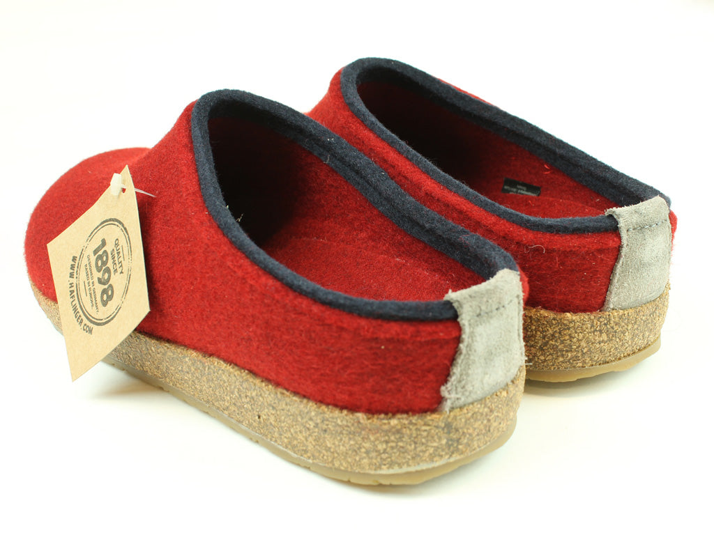 (Second Quality) Haflinger Clogs Grizzly Kris Paprika