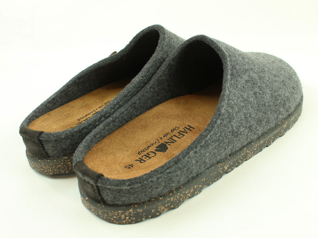 (Second Quality) Haflinger Clogs Manhattan Anthracite