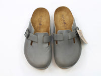 (Second Quality) Haflinger Leather Clogs Lorenzo Anthracite