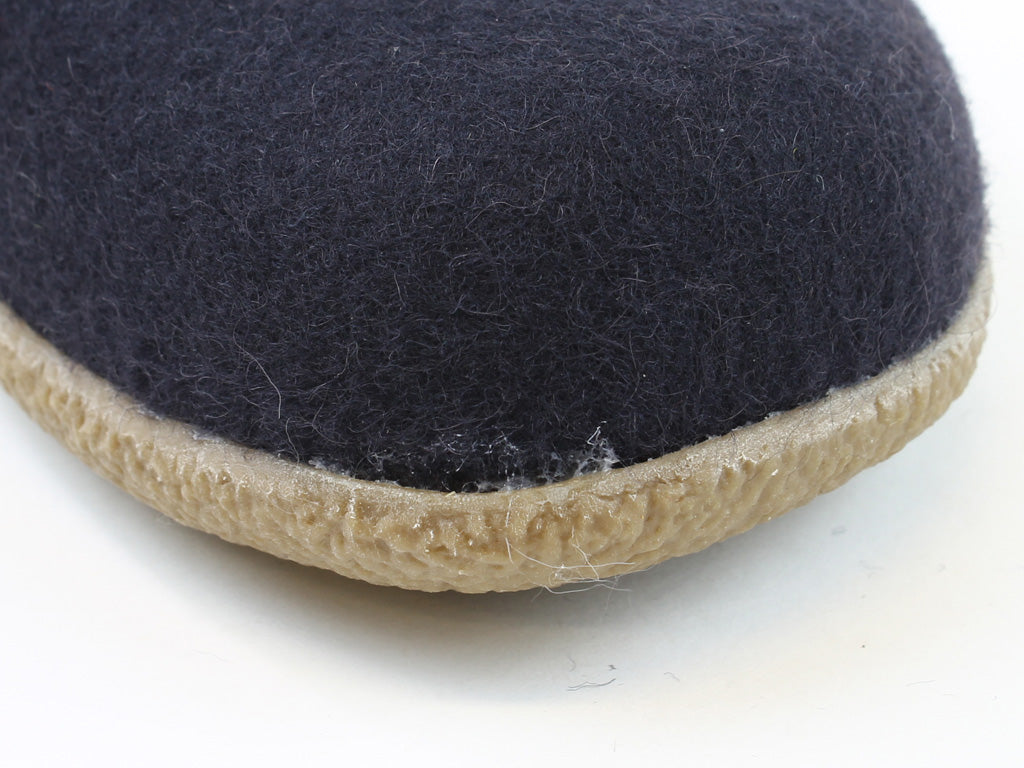 (Second Quality) Haflinger Slippers Blizzard Visby Navy