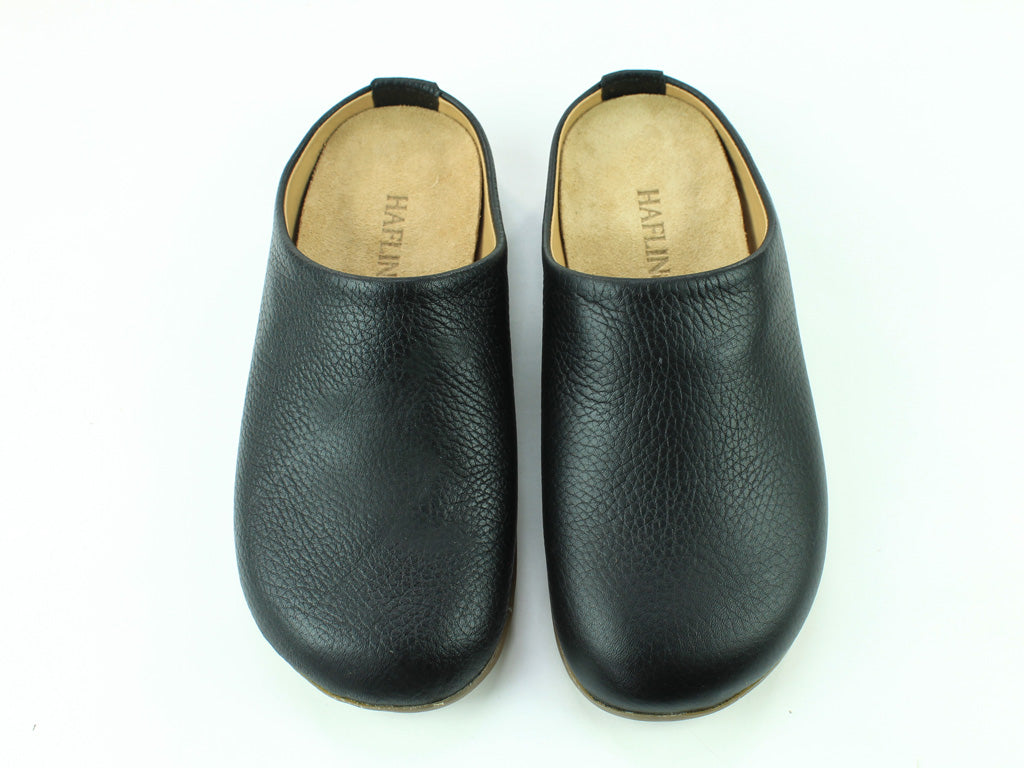 (Second Quality) Haflinger Slippers Everest Basico Black