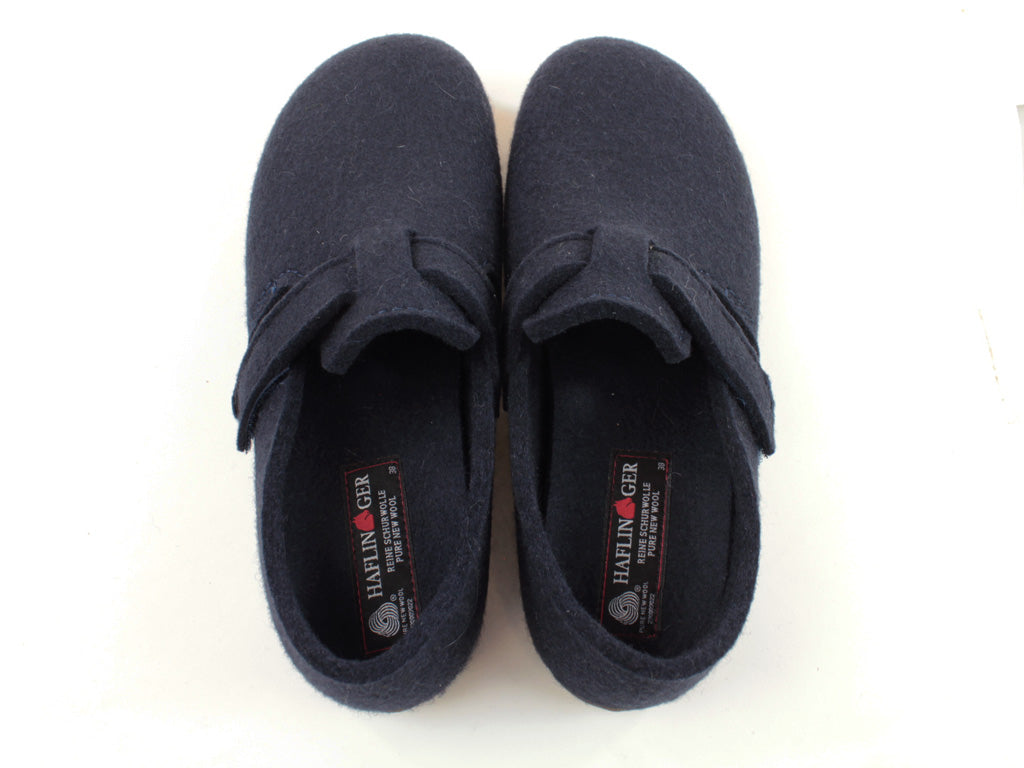 (Second Quality) Haflinger Slippers Everest Focus Navy