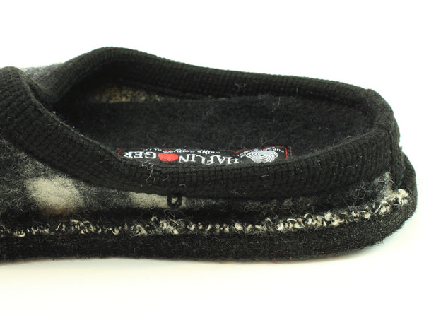 (Second Quality) Haflinger Slippers Flair Plaid White
