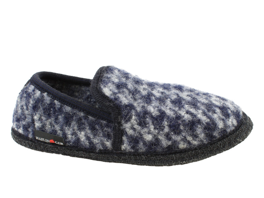 (Second Quality) Haflinger Slippers Loafer Pepitko Ocean