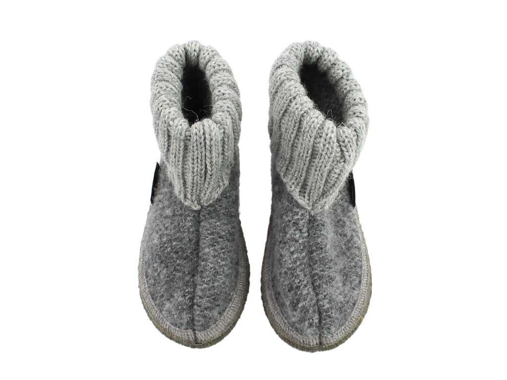 Size 25/UK8 only - Haflinger Children's slippers 1898 Grey