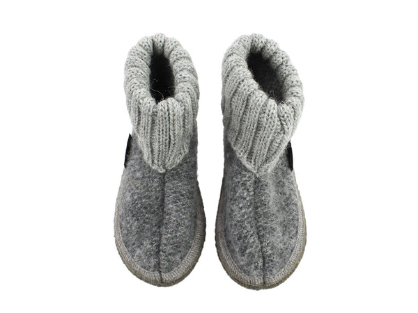 Size 25/UK8 only - Haflinger Children's slippers 1898 Grey