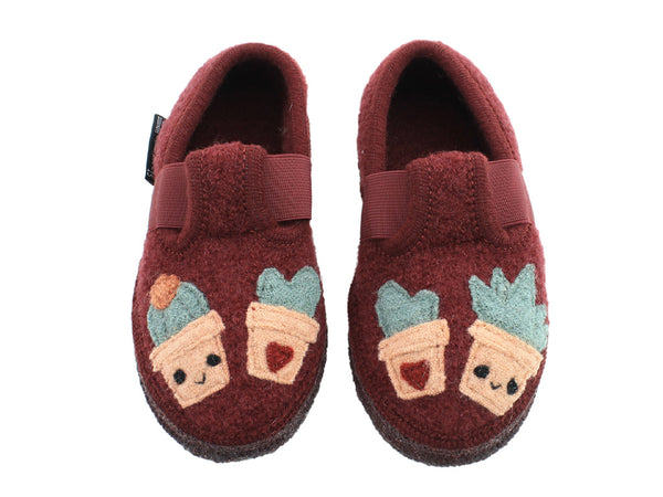 Size 25/UK8 only - Haflinger Children's slippers Cactus Port