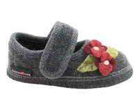 Size 25/UK8 only - Haflinger Children's slippers Hortensia Anthracite