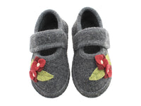 Size 25/UK8 only - Haflinger Children's slippers Hortensia Anthracite