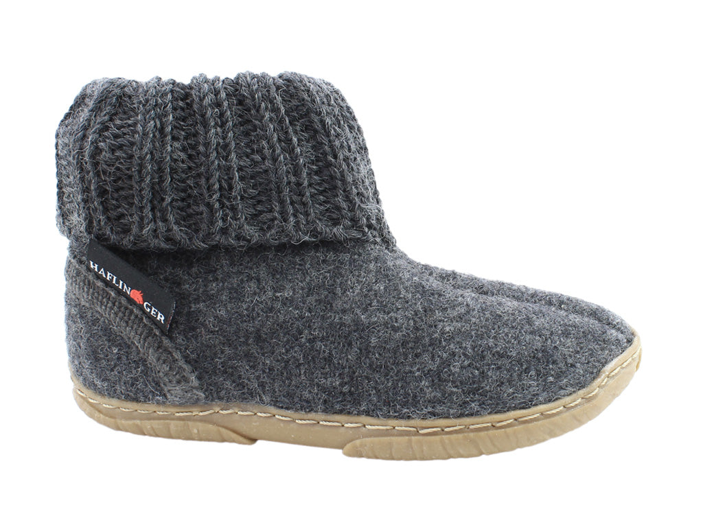 Size 25/UK8 only - Haflinger Children's slippers Toni Anthracite