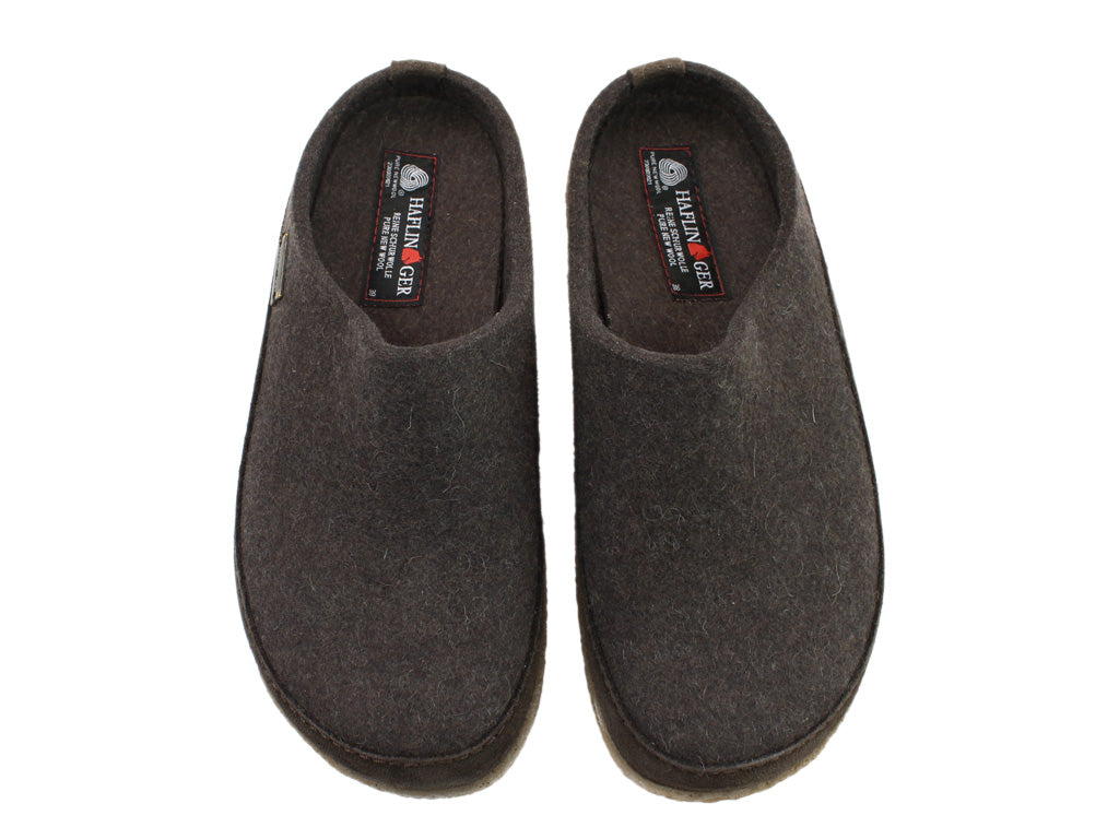 Size 38/UK5 only - Haflinger Clogs Blizzard Skane Brown