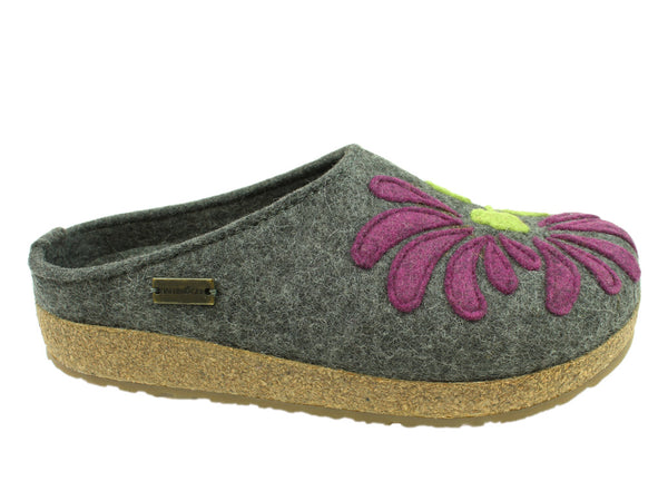 Size 38/UK5 only - Haflinger Clogs Grizzly Blooming Anthracite