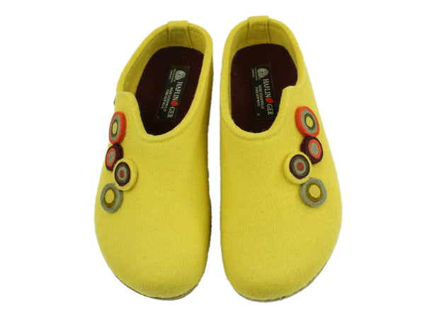 Size 38/UK5 only - Haflinger Clogs Grizzly Kanon Light Yellow