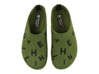 Size 38/UK5 only - Haflinger Clogs Grizzly Letters Olive