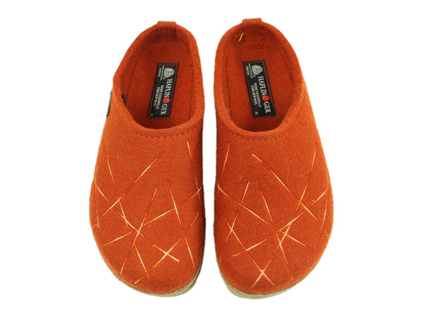 Size 38/UK5 only - Haflinger Clogs Grizzly Mikado Fox