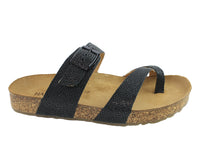 Size 38/UK5 only - Haflinger Sandals Juno Black Raie