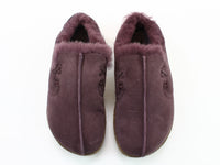 Size 38/UK5 only - Haflinger Sheepskin Clogs Saskatchewan Aubergine