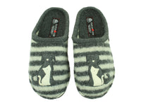 Size 38/UK5 only - Haflinger Slippers Flair Cat&Dog Anthracite