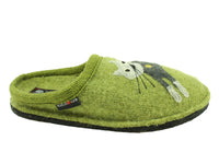 Size 38/UK5 only - Haflinger Slippers Flair Cucho Green