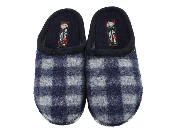Size 38/UK5 only - Haflinger Slippers Flair Plaid Ocean