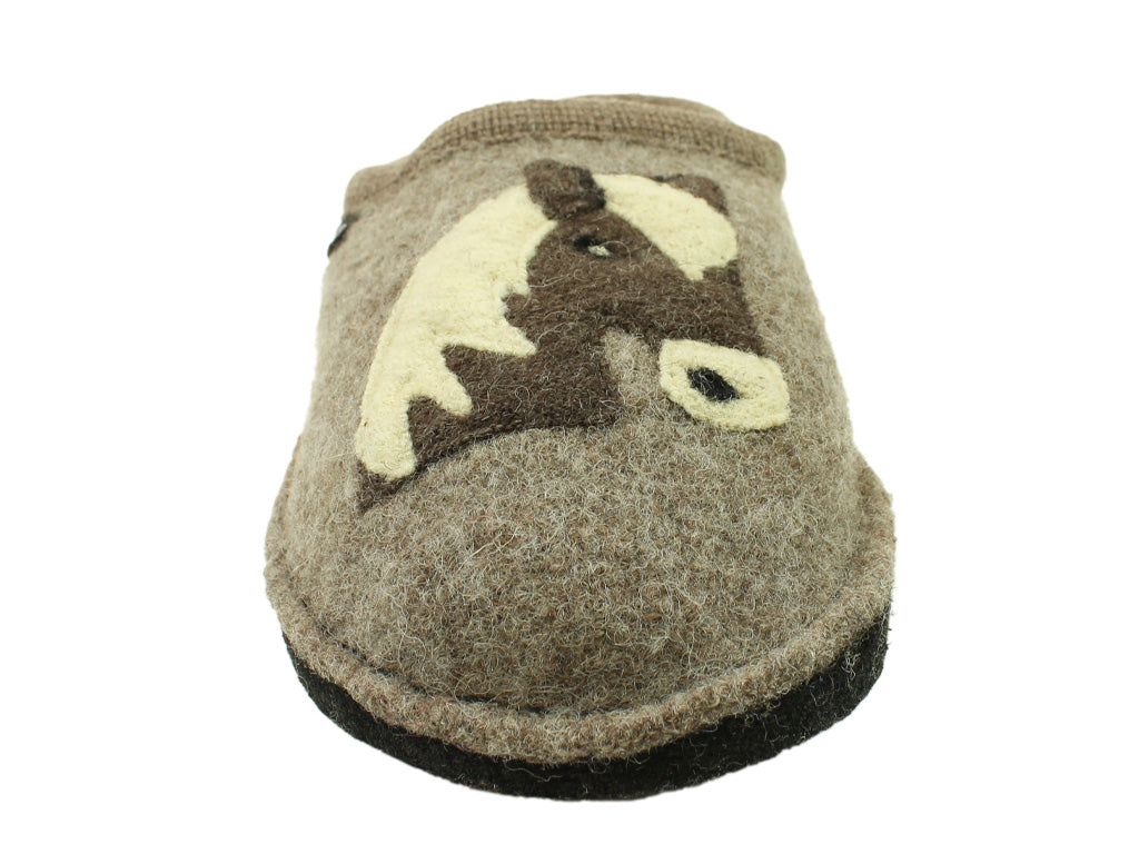 Size 38/UK5 only - Haflinger Slippers Flair Pony Brown