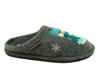 Size 38/UK5 only - Haflinger Slippers Flair Snowman Anthracite
