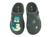Size 38/UK5 only - Haflinger Slippers Flair Snowman Anthracite