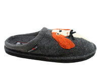 Size 38/UK5 only - Haflinger Slippers Flair Spaniel Anthracite