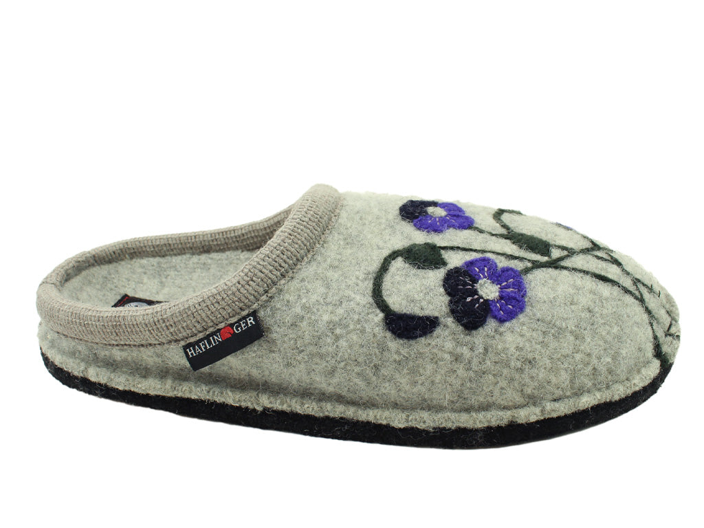 Size 38/UK5 only - Haflinger Slippers Flair Viola Grey