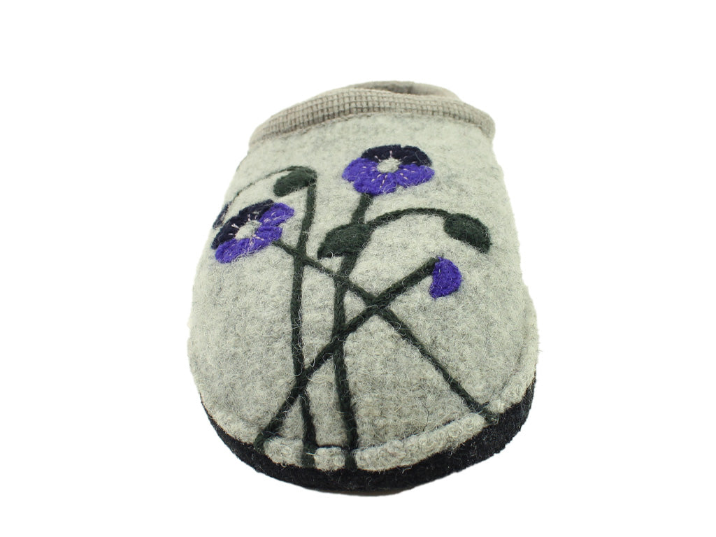 Size 38/UK5 only - Haflinger Slippers Flair Viola Grey