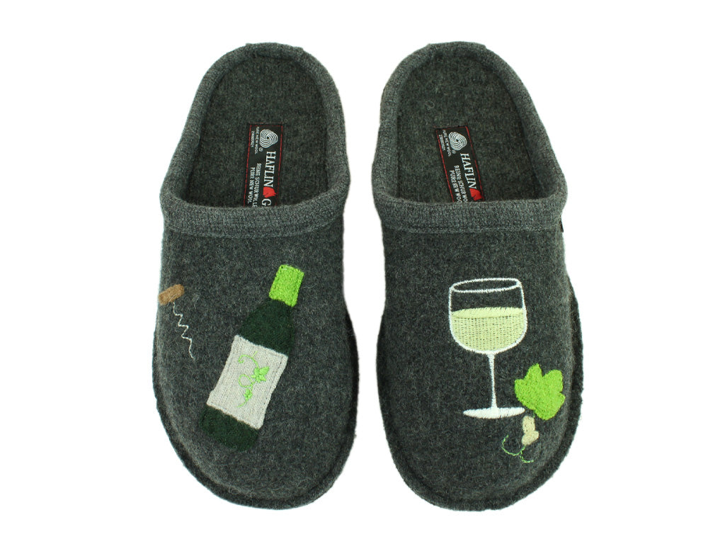 Size 38/UK5 only - Haflinger Slippers Flair Wine Time Anthracite